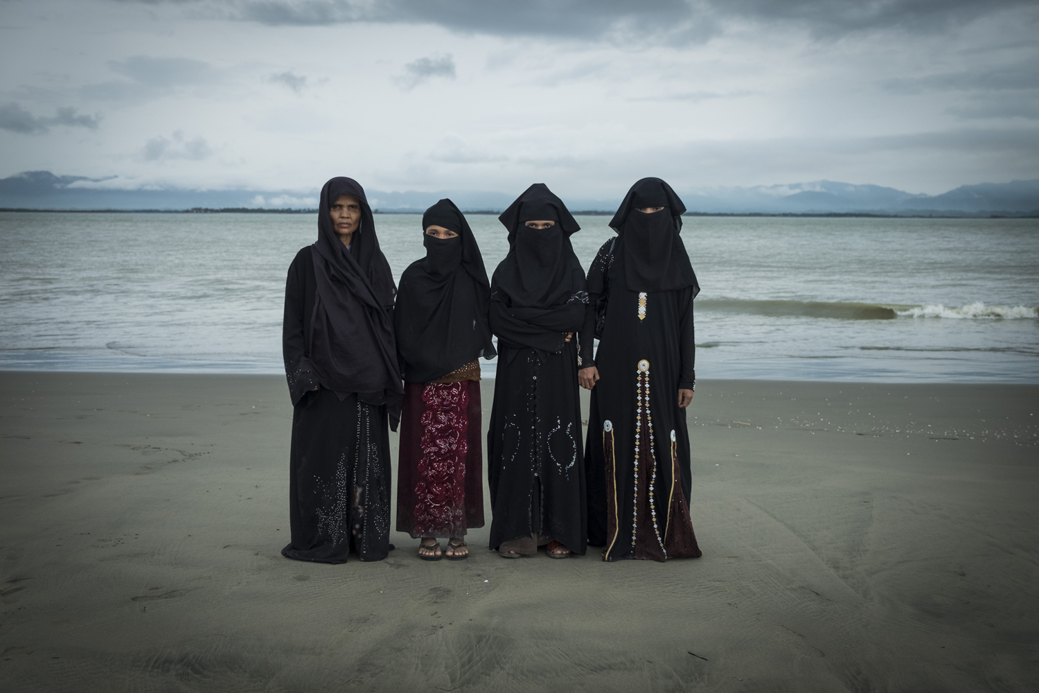 Refugee on the shore